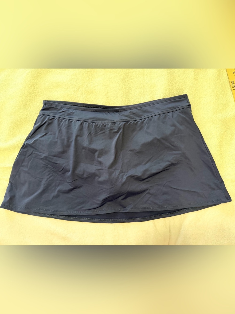 20W Lands' End Navy Swim Skirt